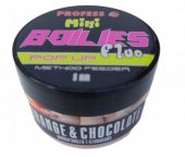 Mini Boiles Method Feeder Pop Up Fluo - Orange & Ciocolata 8 MM