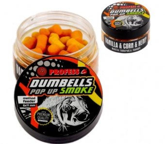 Dumbells Pop Up Smoke Fluo - FUMIGEN 6x11mm - Lin & Caras