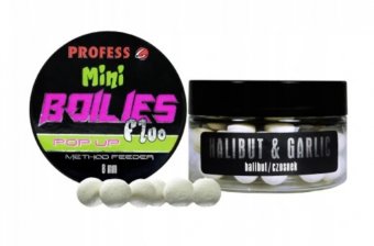 Mini Boiles Method Feeder Pop Up Fluo - Halibut & Garlic 8 MM