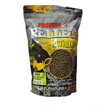 Pellet Twister - Green betain & Halibut 4mm