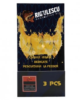 Set 3 Carlige legate cu Banda (Size 10) - Rigulescu
