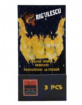 Set 3 Carlige legate cu Spin (Size 8) - Rigulescu